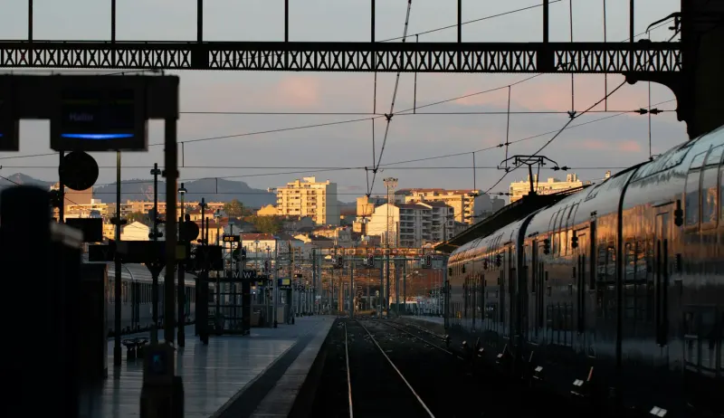 The platforms of Marseille Saint-Charles station