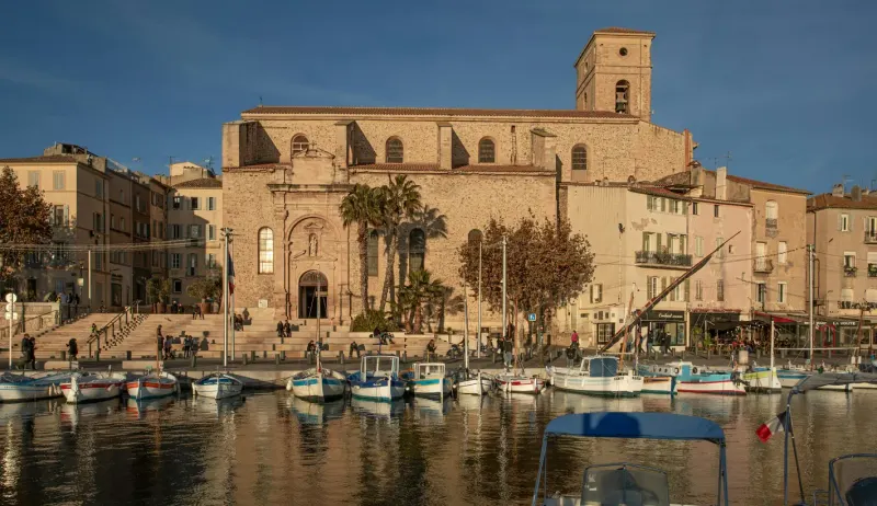 La Ciotat old harbour and its church