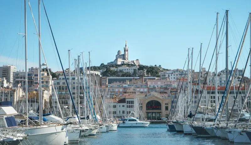 Marseille Old Port and Notre-Dame-de-la-Garde