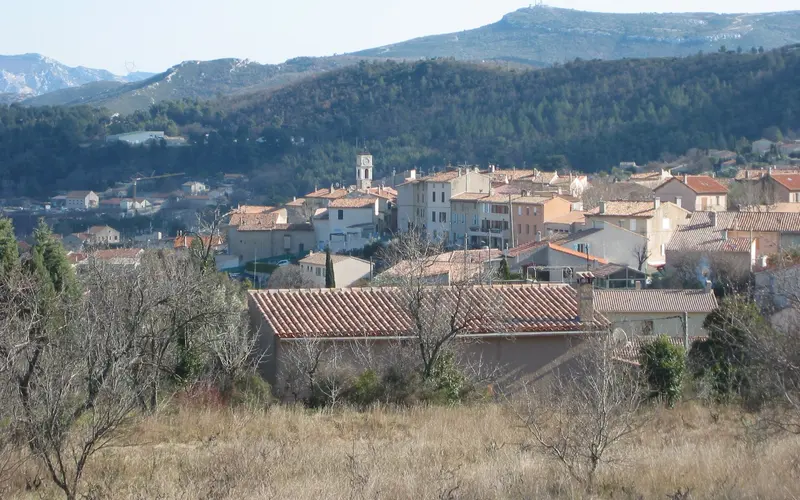 View of the village of Cadolive