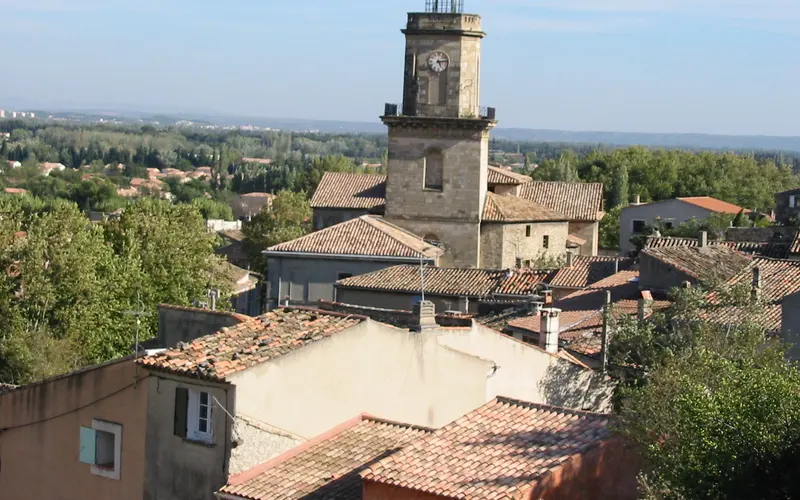 View of Eyguières, Bouches-du-Rhône