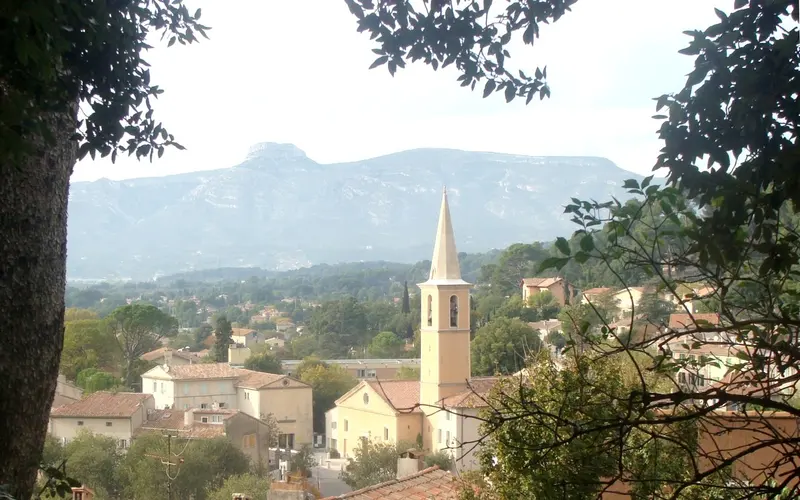 Vue de Gémenos (Bouches-du-Rhône)