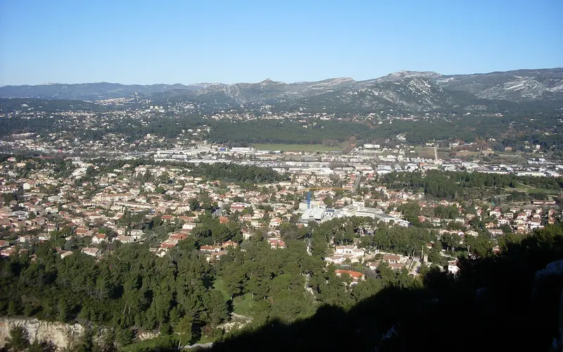 View of La Penne-sur-Huveaune
