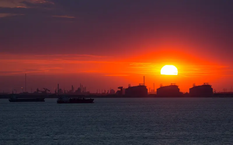 Coucher de soleil sur Port-de-Bouc
