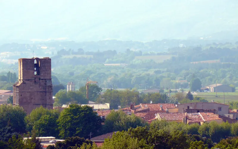 Vue de Trets (Bouches-du-Rhône)